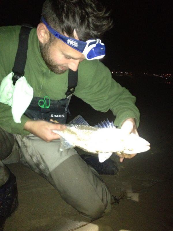 Night fishing for bass