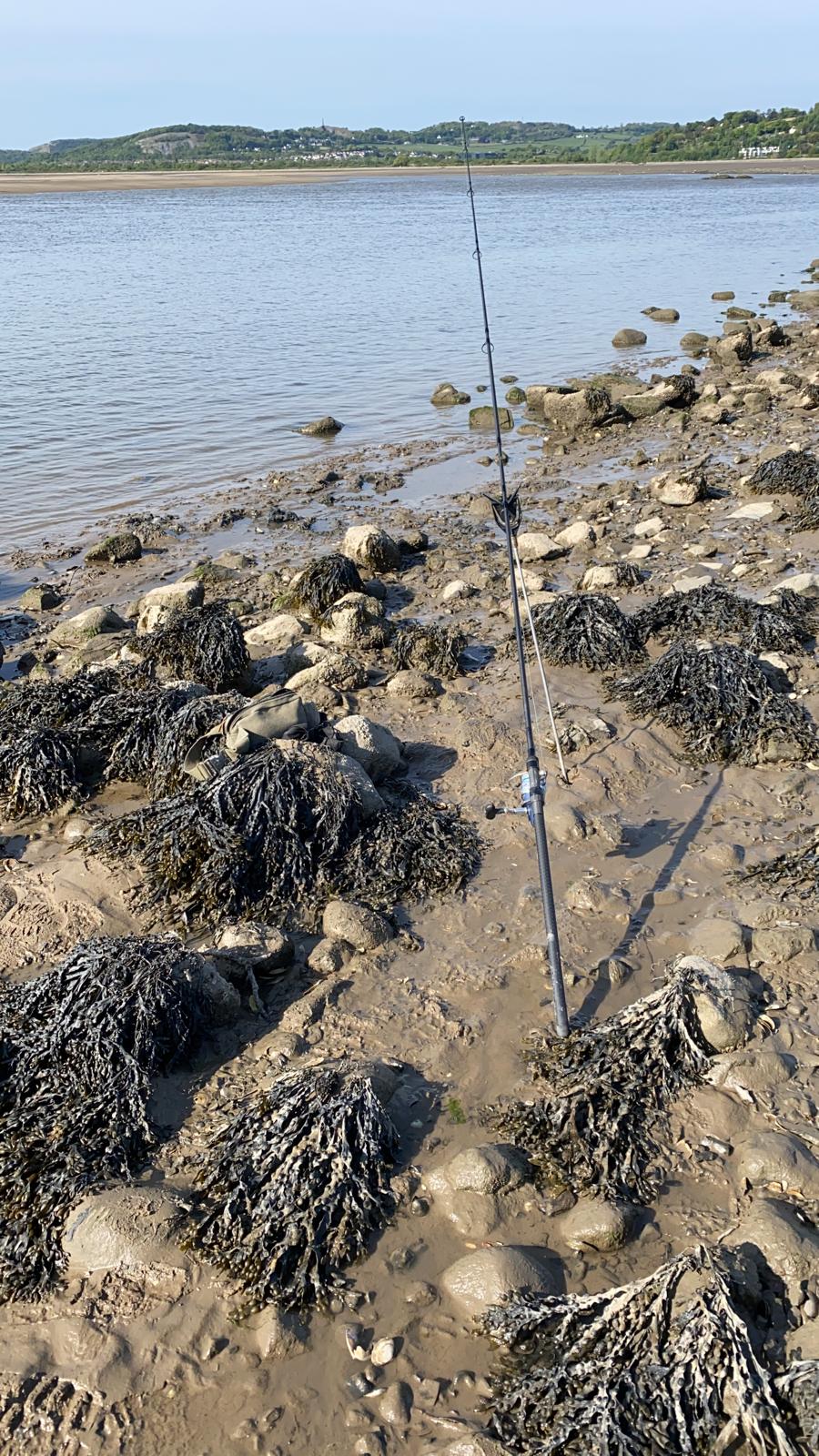 Shore fishing setup